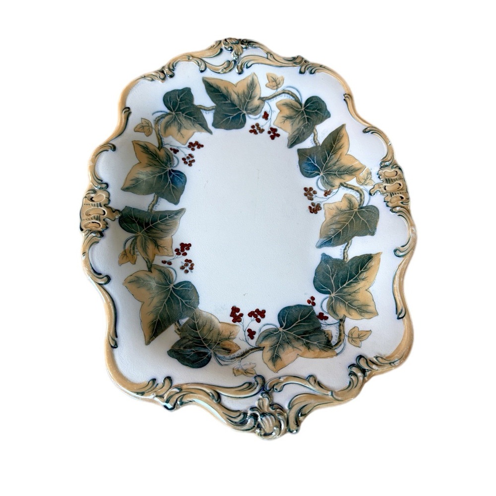 Early 19th C Davenport "IVY WREATHS" Pearlware Pedestal Compote 1224 1830 #2 - Picture 5 of 9